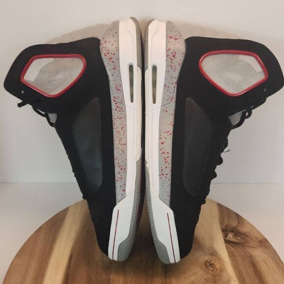 JORDAN FLIGHT LUMINARY 551820-005 BLACK/GREY/GYM RED Mens Size 12 main image 4
